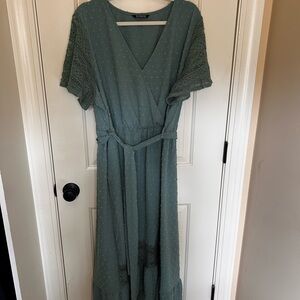 BloomChic Teal Maxi Dress